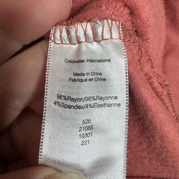 Coldwater Creek Jacket Womens Small Pink Full Zip Mock Neck Pockets Stretch - Picture 5 of 10